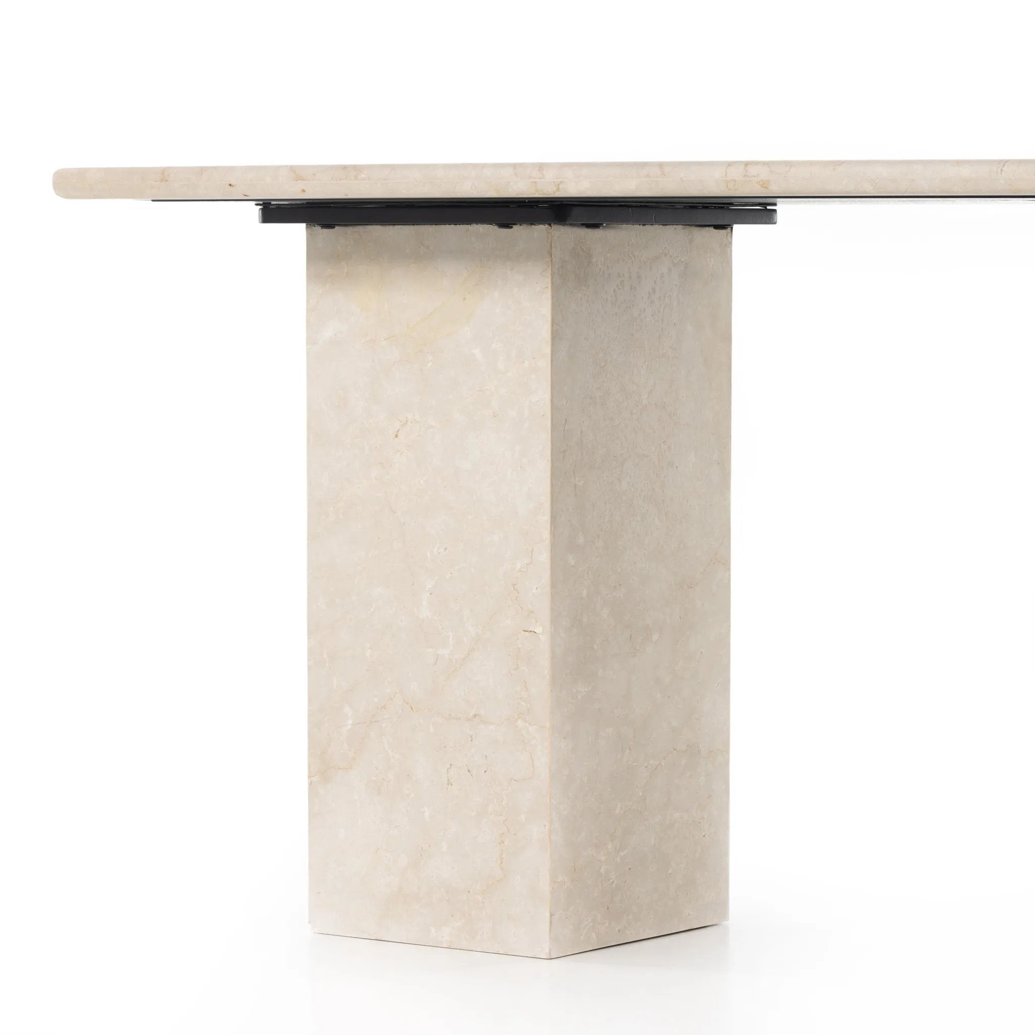 Featuring Arum Cream Marble Desk by Four Hands at Amethyst Home. Made entirely from solid marble in a versatile creamy white, a stately, sculptural desk makes a major style statement.Overall Dimensions: 60.00"w x 30.00"d x 30.00"hWeight : 257.60 lbsMaterials: Solid Marble. Amethyst Home provides interior design, new home construction design consulting, vintage area rugs, and lighting in the Nashville metro area.