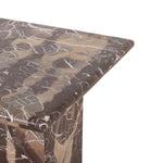 Featuring Arum Merlot Marble Desk by Four Hands at Amethyst Home. Made entirely from solid marble, a stately, sculptural desk makes a major style statement.Overall Dimensions: 60.00"w x 30.00"d x 30.00"hWeight : 257.60 lbsMaterials: Solid Marble. Amethyst Home provides interior design, new home construction design consulting, vintage area rugs, and lighting in the Salt Lake City metro area.