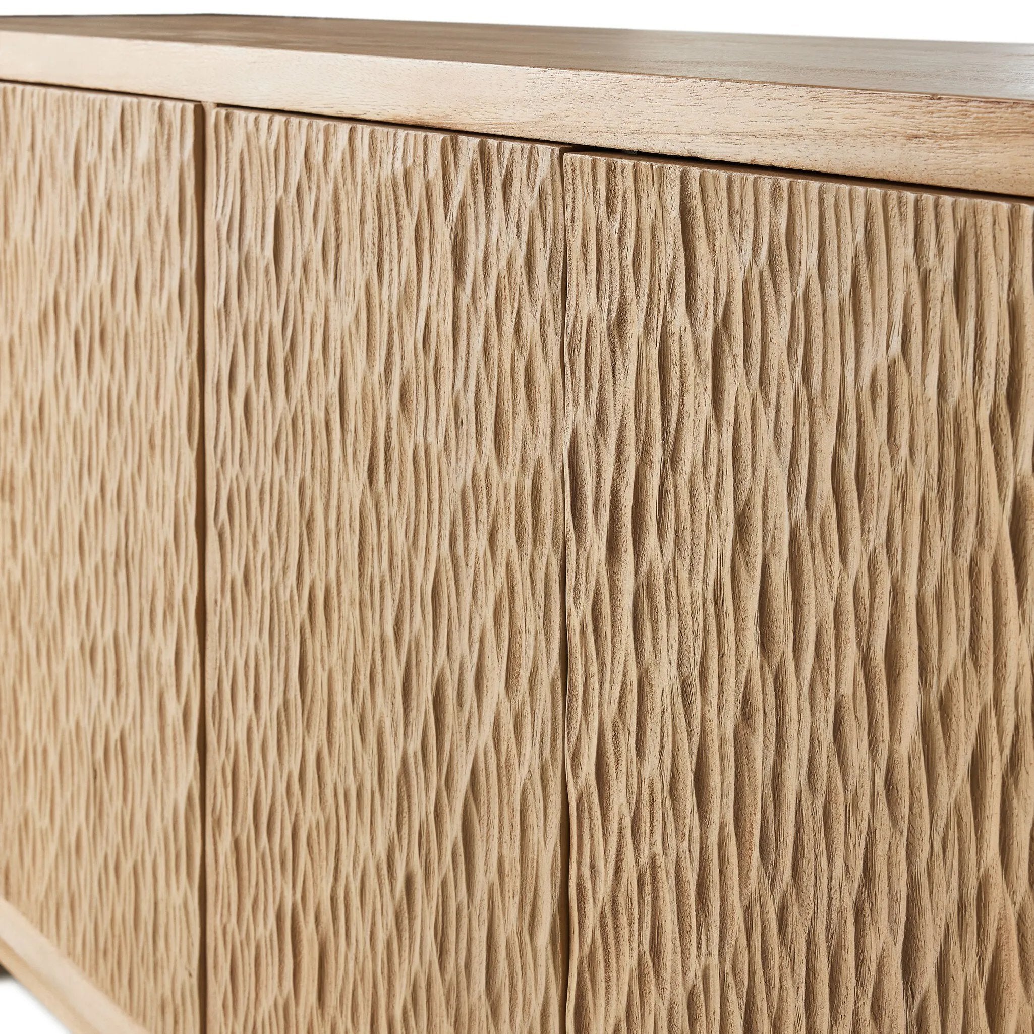 Featuring Bahari Light Guanacaste Sideboard by Four Hands at Amethyst Home. This Bahari Light Guanacaste Credenzas & Sideboards Sideboard offers a sleek and stylish storage solution for any space. Crafted with high-quality veneer, this sideboard boasts durability and elegance. Its spacious design provides ample room for storing items, while its unique veneer p. Amethyst Home provides interior design, new home construction design consulting, vintage area rugs, and lighting in the Austin metro area.