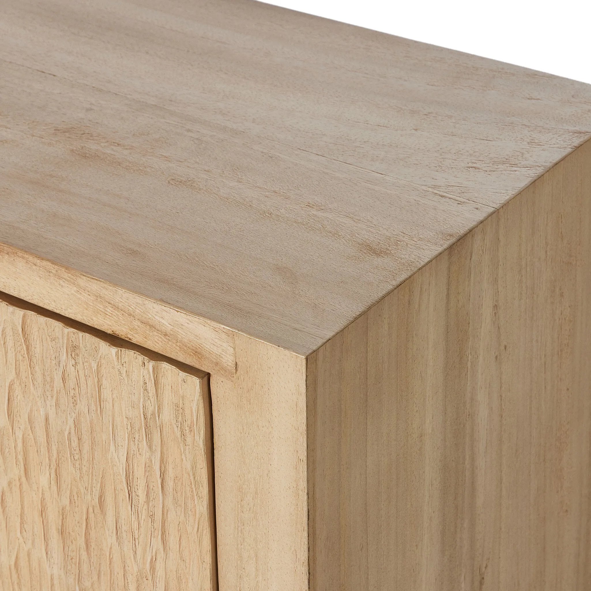 Featuring Bahari Light Guanacaste Sideboard by Four Hands at Amethyst Home. This Bahari Light Guanacaste Credenzas & Sideboards Sideboard offers a sleek and stylish storage solution for any space. Crafted with high-quality veneer, this sideboard boasts durability and elegance. Its spacious design provides ample room for storing items, while its unique veneer p. Amethyst Home provides interior design, new home construction design consulting, vintage area rugs, and lighting in the Boston metro area.