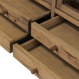 Light, natural oak reflects the New American inspiration behind this storage-driven piece, featuring wide proportions and an elevated base. With small drawers for extra storage, this piece will make any space feel less cluttered and more designed Amethyst Home provides interior design, new home construction design consulting, vintage area rugs, and lighting in the Nashville metro area.