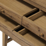 Featuring Bergstrom Warm Natural Oak Veneer Secretary Desk by Four Hands at Amethyst Home. A fresh take on the traditional secretary desk, made from warm natural oak. A flip-down top creates a wide writing surface, offering the perfect place to pen a handwritten note. Overall Dimensions: 35.00"w x 18.00"d x 48.00"h. Amethyst Home provides interior design, new home construction design consulting, vintage area rugs, and lighting in the Alpharetta metro area.