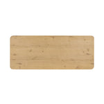 Tapered, curved legs highlight this three-drawer aged-oak writing desk crafted with solid and thick wood veneers Amethyst Home provides interior design, new home construction design consulting, vintage area rugs, and lighting in the Miami metro area.