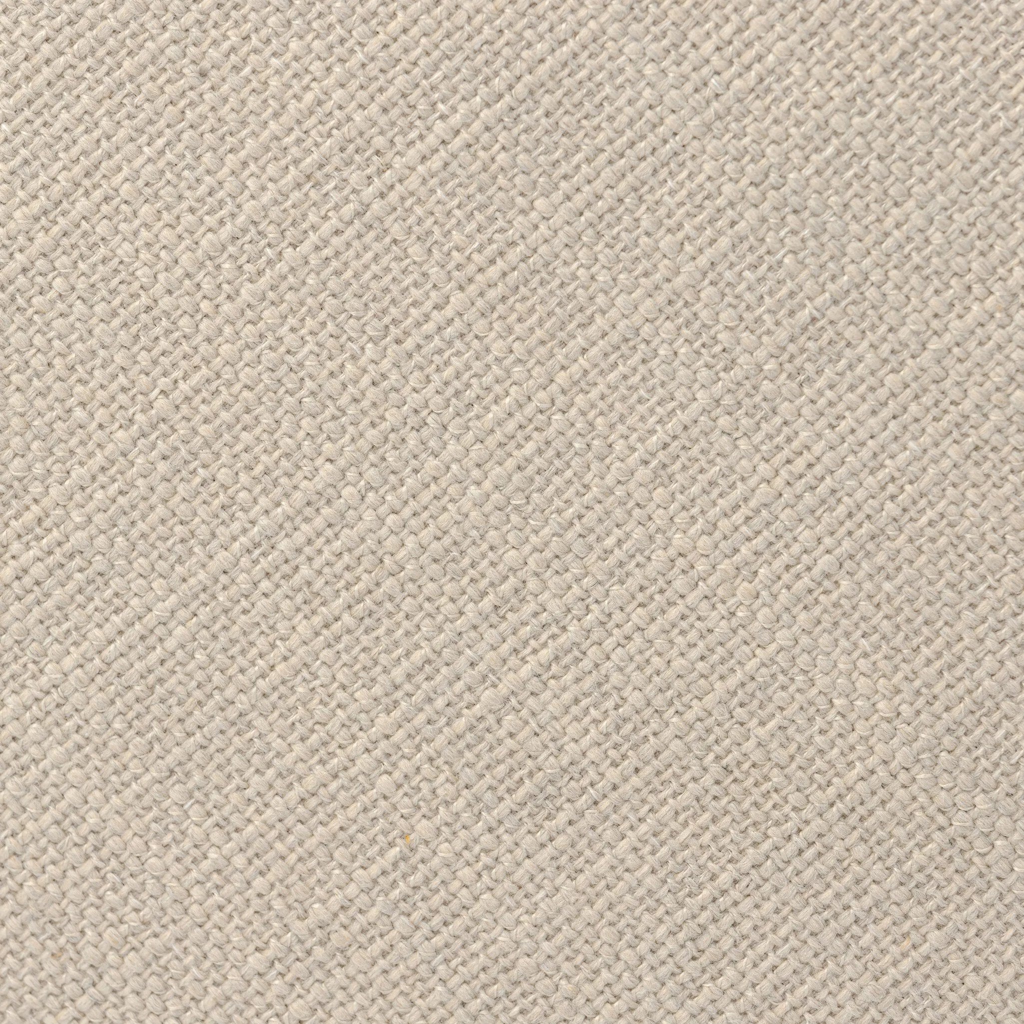 Featuring Bilbury Saxon Sand Ottoman by Four Hands at Amethyst Home. For an extra seat or propped feet, this welcoming ottoman features a subtly tapered shape and a rounded base with oak bun feet beneath. Crafted with soft foam cushioning and upholstered in a poly/wool blend fabric. Overall Dimensions: 22.00"w x 22.00"d x 18.50"h. Amethyst Home provides interior design, new home construction design consulting, vintage area rugs, and lighting in the Miami metro area.