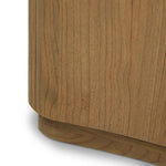 Fluid contours give shape to this solid mindi cabinet, topped with a creamy marbled top. Two doors with knobbed pulls open to inset shelves for organized storage Amethyst Home provides interior design, new home construction design consulting, vintage area rugs, and lighting in the Portland metro area.