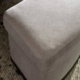 Featuring Candace Harbor Sand Dining Bench by Four Hands at Amethyst Home. Bring a tailored, timeless look to your space with shapely dining bench designed to pair with a round dining table. A burnt oak base grounds a curved frame and seat upholstered in high-performance fabric — perfect for everyday dining. Performance fabrics are specially created to withsta. Amethyst Home provides interior design, new home construction design consulting, vintage area rugs, and lighting in the Dallas metro area.