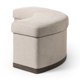 Featuring Candace Harbor Sand Dining Bench by Four Hands at Amethyst Home. Bring a tailored, timeless look to your space with shapely dining bench designed to pair with a round dining table. A burnt oak base grounds a curved frame and seat upholstered in high-performance fabric — perfect for everyday dining. Performance fabrics are specially created to withstan. Amethyst Home provides interior design, new home construction design consulting, vintage area rugs, and lighting in the Omaha metro area.