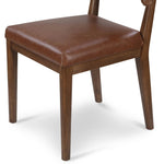 Featuring Cardell Sonoma Chestnut Dining Chair by Four Hands at Amethyst Home. Tan-finished parawood forms a curved barrel back for a shapely take on everyday dining, with top-grain leather seating that moves between styles with ease.Overall Dimensions: 24.00"w x 22.50"d x 32.50"hWeight : 16.53 lbsMaterials : Top Grain Leather, Solid Nettlewood. Amethyst Home provides interior design, new home construction design consulting, vintage area rugs, and lighting in the Miami metro area.