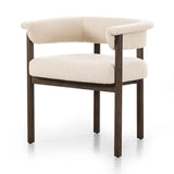 Featuring Cassie Charter Oatmeal Dining Chair by Four Hands at Amethyst Home. Upholstered in high-performance fabric, this sculpted dining style features a comfortable yoke back and exterior fold detailing, all framed by solid ash. Performance fabrics are specially created to withstand spills, stains, high traffic and wear, ensuring long-term comfort and. Amethyst Home provides interior design, new home construction design consulting, vintage area rugs, and lighting in the Laguna Beach metro area.