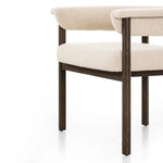 Featuring Cassie Charter Oatmeal Dining Chair by Four Hands at Amethyst Home. Upholstered in high-performance fabric, this sculpted dining style features a comfortable yoke back and exterior fold detailing, all framed by solid ash. Performance fabrics are specially created to withstand spills, stains, high traffic and wear, ensuring long-term comfort and . Amethyst Home provides interior design, new home construction design consulting, vintage area rugs, and lighting in the Los Angeles metro area.
