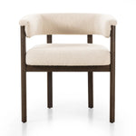 Featuring Cassie Charter Oatmeal Dining Chair by Four Hands at Amethyst Home. Upholstered in high-performance fabric, this sculpted dining style features a comfortable yoke back and exterior fold detailing, all framed by solid ash. Performance fabrics are specially created to withstand spills, stains, high traffic and wear, ensuring long-term comfort and u. Amethyst Home provides interior design, new home construction design consulting, vintage area rugs, and lighting in the Scottsdale metro area.