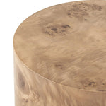 Featuring Caya Caramel Burl End Table by Four Hands at Amethyst Home. A simple drum shape showcases the natural artistry of the richly grained caramel burl veneer. Its compact size is ideal for smaller spaces.
Overall Dimensions: 17.75" L x 17.75 " W x 21.75" H
Materials: Light Maple Veneer, Poplar PlywoodWeight: 22.05 lbs. Amethyst Home provides interior design, new home construction design consulting, vintage area rugs, and lighting in the Nashville metro area.