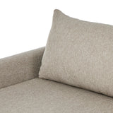 Featuring Chapman Concha Fog Outdoor Metal Sofa by Four Hands at Amethyst Home. Elevate your outdoor space with the Chapman Concha Fog Outdoor Metal Sofa. Featuring a sleek and modern design, this sofa is perfect for lounging and entertaining. Made with durable metal, it is built to withstand the elements. Experience comfort and style in one with the Chap. Amethyst Home provides interior design, new home construction design consulting, vintage area rugs, and lighting in the Kansas City metro area.