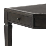 Featuring Claude Distressed Black Oak Veneer Desk by Four Hands at Amethyst Home. This refreshed directoire-style desk pairs a 100% top-grain leather inset top with a unique reverse breakfront and recessed center drawer. Finished in distressed black oak, it offers the workspace a classic yet updated feel.
Overall Dimensions: 28.0" L x 68.0 " W x 30.0" H
Materia. Amethyst Home provides interior design, new home construction design consulting, vintage area rugs, and lighting in the Miami metro area.