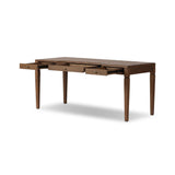 Featuring Claude Tan Oak Veneer Desk by Four Hands at Amethyst Home. Overall Dimensions: 68.00"w x 28.00"d x 30.00"hWeight : 132.28 lbsMaterials: Oak Veneer, Top Grain Leather, Solid Oak. Amethyst Home provides interior design, new home construction design consulting, vintage area rugs, and lighting in the Kansas City metro area.