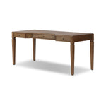 Featuring Claude Tan Oak Veneer Desk by Four Hands at Amethyst Home. Overall Dimensions: 68.00"w x 28.00"d x 30.00"hWeight : 132.28 lbsMaterials: Oak Veneer, Top Grain Leather, Solid Oak. Amethyst Home provides interior design, new home construction design consulting, vintage area rugs, and lighting in the Laguna Beach metro area.