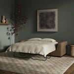 A simply styled sofa with a convenient queen-size pullout bed for guests. Upholstered in Crypton® performance fabric, specially engineered for protection against stains, moisture and odor. Due to the customized nature of made-to-order pieces, no cancellations or returns are accepted Amethyst Home provides interior design, new home construction design consulting, vintage area rugs, and lighting in the Charlotte metro area.