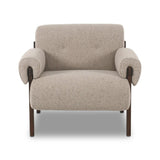 Featuring Cora Hasselt Taupe Chair by Four Hands at Amethyst Home. This cozy fireside chair is the embodiment of comfort with its S-spring seating construction, plush seat and back, and feather fiber-filled arm cushions. Blind tufts on the arms and back lend a subtle detail that elevates the overall style.
Overall Dimensions: 34.50"w x 35.50"d x 30.50"h. Amethyst Home provides interior design, new home construction design consulting, vintage area rugs, and lighting in the Newport Beach metro area.