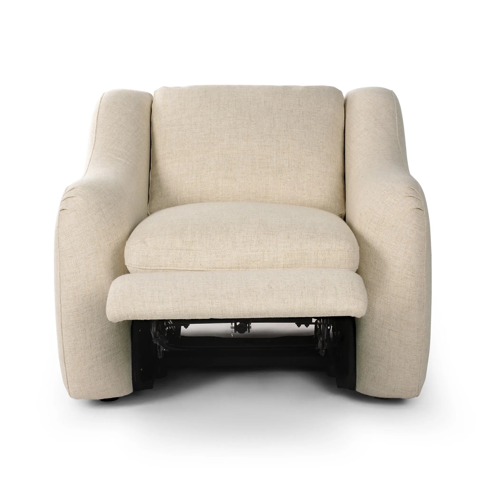 Featuring Crawford Antigo Natural Power Recliner by Four Hands at Amethyst Home. Unwind in luxury with the Crawford Antigo Natural Power Recliner. Its sleek design and powerful reclining feature allow you to relax in style and comfort. Experience the ultimate in comfort and sophistication with this premium recliner.
Overall Dimensions: 41.00"w x 41.00"d x 37.5. Amethyst Home provides interior design, new home construction design consulting, vintage area rugs, and lighting in the Dallas metro area.