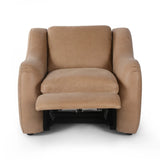 Featuring Crawford Palermo Drift Power Recliner by Four Hands at Amethyst Home. A modern take on the classic recliner. Customize your comfort level with the push of hidden buttons with pieces in our Power Motion collection. Made from caramel top-grain leather, with fiber-and-feather blend cushions plus web suspension for a plush, sink-in experience. A . Amethyst Home provides interior design, new home construction design consulting, vintage area rugs, and lighting in the Salt Lake City metro area.