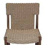 Featuring Cromwell Dark Textured Woven Outdoor Dining Chair by Four Hands at Amethyst Home. Add texture to your outdoor space with a Nordic-inspired dining chair. A subtle sling seat of all-weather wicker crafts a chunky weave, all framed out by FSC®-certified teak. Cover or store indoors during inclement weather and when not in use. Overall Dimensions. Amethyst Home provides interior design, new home construction design consulting, vintage area rugs, and lighting in the Salt Lake City metro area.