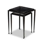 Featuring Dexter Smoked Black Cast Glass Nesting Tables by Four Hands at Amethyst Home. Embrace the mysterious with the Dexter smoked glass nesting tables.  Beautiful smoked glass gives a warm modern vibe while being practical.Overall Dimensions: 16.25"w x 16.25"d x 21.00"hWeight : 52.91 lbsMaterials : Cast Glass, Iron. Amethyst Home provides interior design, new home construction design consulting, vintage area rugs, and lighting in the Seattle metro area.