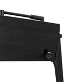 Streamlined for fun. This foosball table features a concrete playing surface and distinctly detailed players in cast aluminum. Rounded square wooden handles and cylindrical metal score counters tie together the sleek, industrial look of this foosball table, finished with tapered cast aluminum legs. Amethyst Home provides interior design, new home construction design consulting, vintage area rugs, and lighting in the Des Moines metro area.