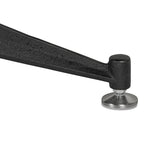 All in. The wood table top of this poker table from District Eight is finished in felt for easy card grabbing, and accented by a leather cushioned edge for comfort. Supported by an industrial cast iron trestle pedestal base, finished with adjustable feet. Amethyst Home provides interior design, new home construction design consulting, vintage area rugs, and lighting in the Kansas City metro area.