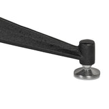 All in. The wood table top of this poker table from District Eight is finished in felt for easy card grabbing, and accented by a leather cushioned edge for comfort. Supported by an industrial cast iron trestle pedestal base, finished with adjustable feet. Amethyst Home provides interior design, new home construction design consulting, vintage area rugs, and lighting in the Kansas City metro area.