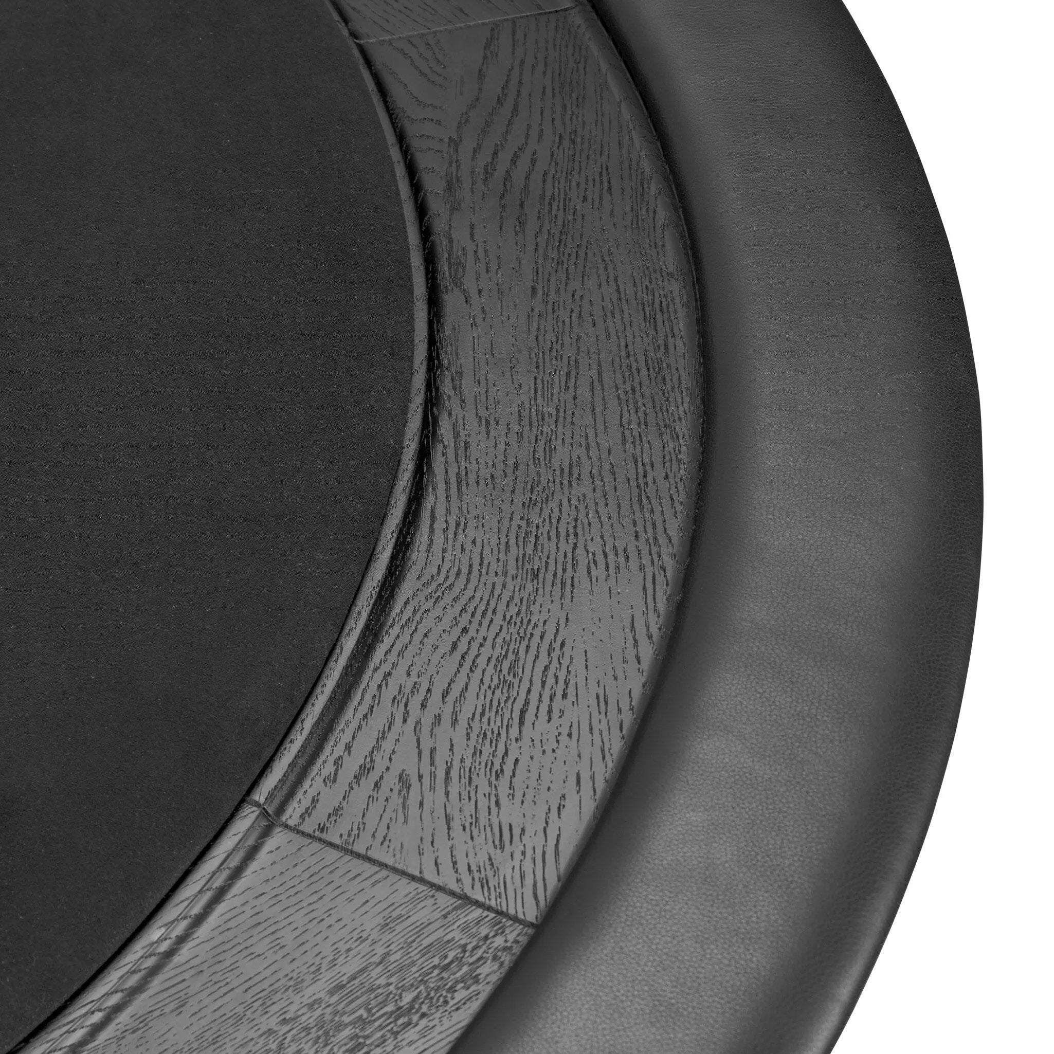 All in. The wood table top of this poker table from District Eight is finished in felt for easy card grabbing, and accented by a leather cushioned edge for comfort. Supported by an industrial cast iron trestle pedestal base, finished with adjustable feet. Amethyst Home provides interior design, new home construction design consulting, vintage area rugs, and lighting in the Newport Beach metro area.