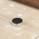 Material-driven for fun, this shuffleboard table features a hand-stitched leather landing surface, laminated solid oak game board — finished in a durable lacquer — and industrial trestle-style, cast iron legs. Climatic adjusters for leveling with ease. Each table comes with carved wood and steel pucks, as well as a steel ring scoring mechanism. Amethyst Home provides interior design, new home construction design consulting, vintage area rugs, and lighting in the Miami metro area.