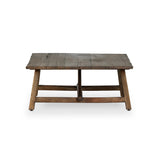 Featuring Elio Burnt Bleached Oak Small Coffee Table by Four Hands at Amethyst Home. Center your living space with a Wabi Sabi-inspired coffee table. Crafted from burnt bleached oak with a trellis base and wide plank top, this artisanal piece embraces the natural cracks and graining reflective of organic materials to bring a beautiful, character-rich lo. Amethyst Home provides interior design, new home construction design consulting, vintage area rugs, and lighting in the Winter Garden metro area.