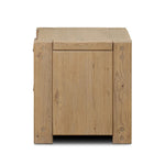 Built from thick-cut oak and veneers with an aged smoked finish, this farmhouse-inspired nightstand features softened edges, fastening details, integrated wood hardware and soft-close drawer glides for quality construction Amethyst Home provides interior design, new home construction design consulting, vintage area rugs, and lighting in the Nashville metro area.