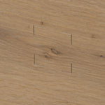 Built from thick-cut oak and veneers with an aged smoked finish, this farmhouse-inspired nightstand features softened edges, fastening details, integrated wood hardware and soft-close drawer glides for quality construction Amethyst Home provides interior design, new home construction design consulting, vintage area rugs, and lighting in the Washington metro area.