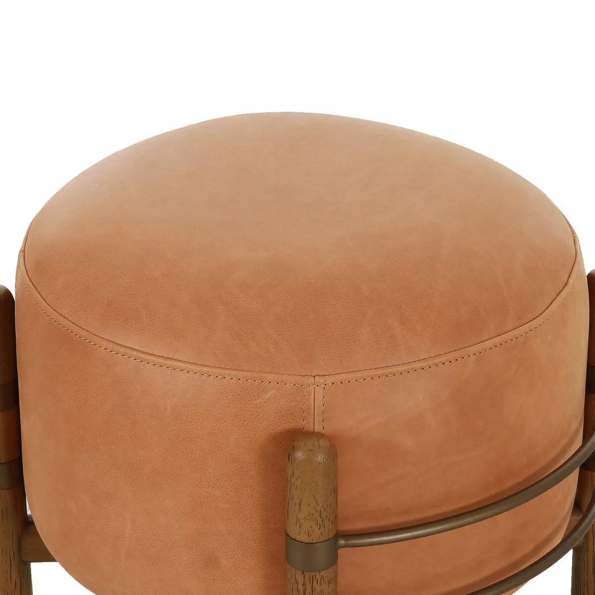 Featuring Enfield Palermo Cognac Ottoman by Four Hands at Amethyst Home. Expertly crafted with high-quality materials, the Enfield Palermo Cognac Ottoman is the ultimate addition to any living space. Its versatile design allows for use as a footrest, extra seating, or even storage. Made with precision and style, this ottoman brings both elegance and functionali. Amethyst Home provides interior design, new home construction design consulting, vintage area rugs, and lighting in the Tampa metro area.