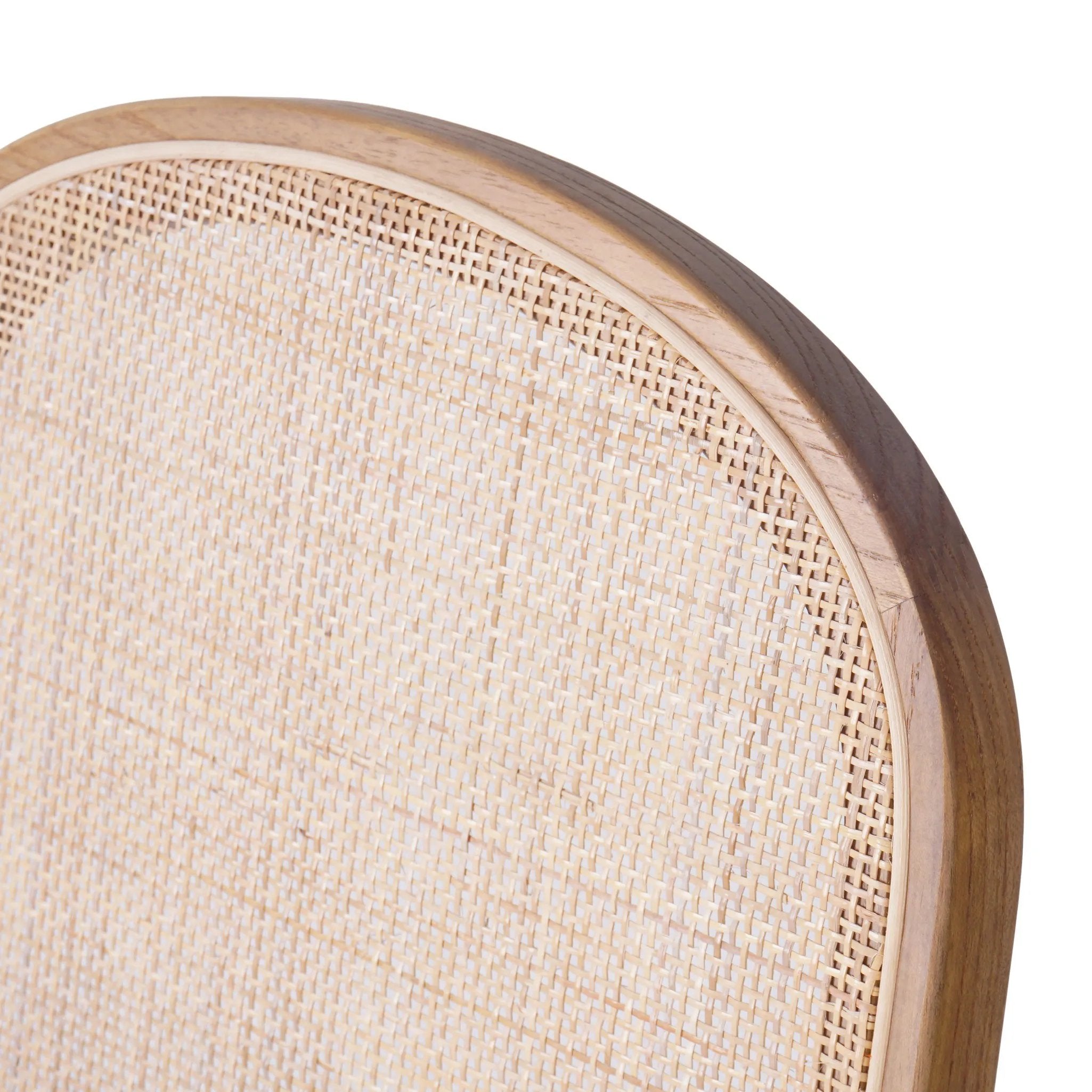 Featuring Esmee Antwerp Natural Dining Chair by Four Hands at Amethyst Home. Natural nettlewood shapes the arched, angled back of this simply shaped, armless dining chair. Natural crosshatch cane adds a light texture to complement the creamy, neutral upholstered seat. Performance fabrics are specially created to withstand spills, stains, high traffic and w. Amethyst Home provides interior design, new home construction design consulting, vintage area rugs, and lighting in the Washington metro area.