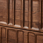 Featuring Ezri Cocoa Oak Nightstand by Four Hands at Amethyst Home. Cocoa-finished oak, organic carving and cylinder legs craft a primitive look, while wood's varying grain colors bring unique character to each piece.
32.00"w x 20.00"d x 25.00"h
Collection: AidenColors: Cocoa OakMaterials: Solid Oak, Oak VeneerWeight: 90.83 lbs. Amethyst Home provides interior design, new home construction design consulting, vintage area rugs, and lighting in the Omaha metro area.