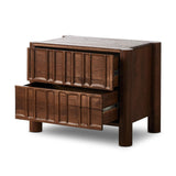 Featuring Ezri Cocoa Oak Nightstand by Four Hands at Amethyst Home. Cocoa-finished oak, organic carving and cylinder legs craft a primitive look, while wood's varying grain colors bring unique character to each piece.
32.00"w x 20.00"d x 25.00"h
Collection: AidenColors: Cocoa OakMaterials: Solid Oak, Oak VeneerWeight: 90.83 lbs. Amethyst Home provides interior design, new home construction design consulting, vintage area rugs, and lighting in the Scottsdale metro area.
