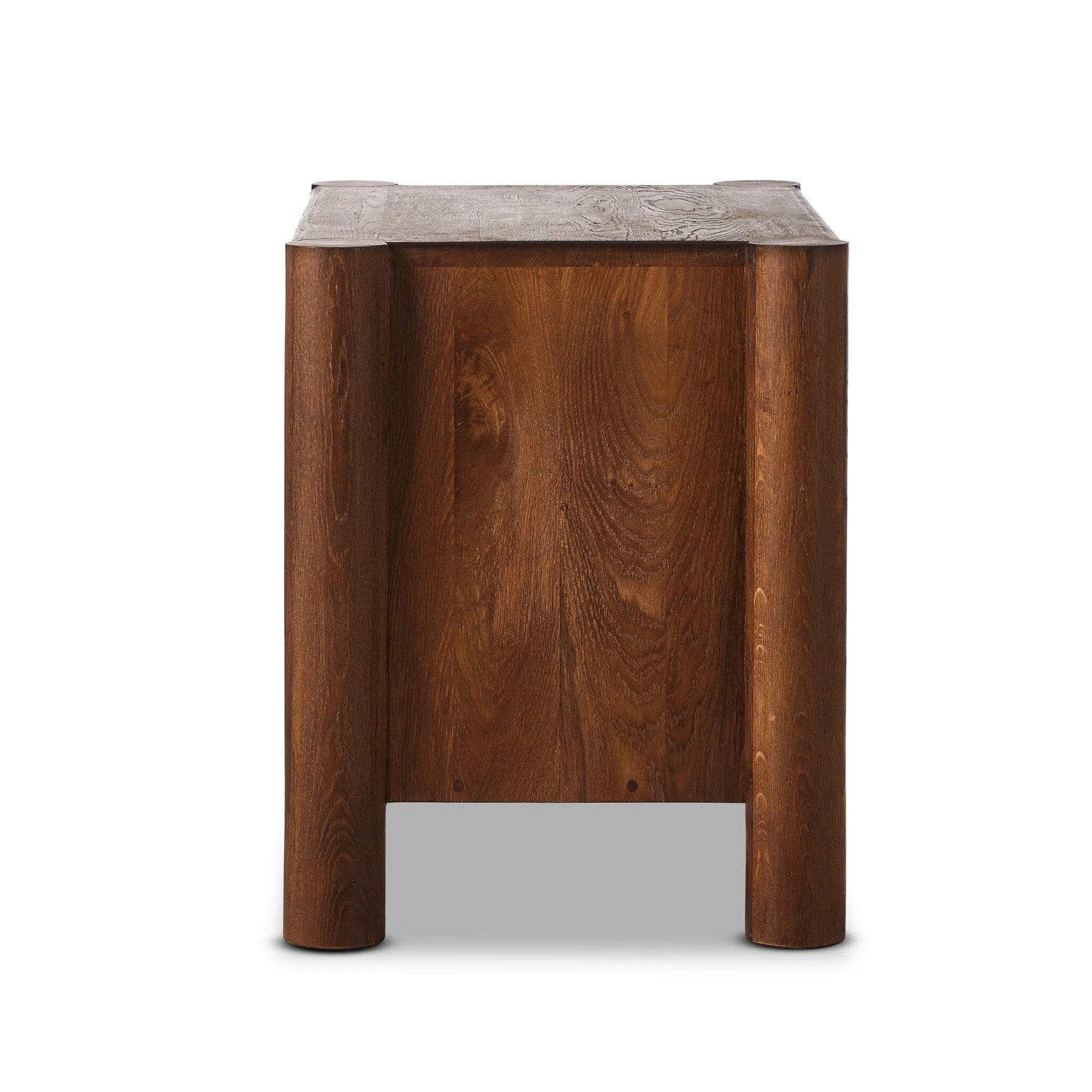Featuring Ezri Cocoa Oak Nightstand by Four Hands at Amethyst Home. Cocoa-finished oak, organic carving and cylinder legs craft a primitive look, while wood's varying grain colors bring unique character to each piece.
32.00"w x 20.00"d x 25.00"h
Collection: AidenColors: Cocoa OakMaterials: Solid Oak, Oak VeneerWeight: 90.83 lbs. Amethyst Home provides interior design, new home construction design consulting, vintage area rugs, and lighting in the Washington metro area.