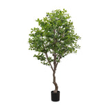 Dense foliage and high-quality construction shape the branches and leaves of this faux aralia tree, for a realistic look that's designed for easy living. Ships in a black plastic liner pot. For indoor use only Amethyst Home provides interior design, new home construction design consulting, vintage area rugs, and lighting in the Charlotte metro area.