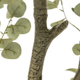 High-quality construction crafts the branches and disc-shaped leaves of this faux eucalyptus tree, for a realistic look that's designed for easy living. Ships in a black plastic liner pot. For indoor use only Amethyst Home provides interior design, new home construction design consulting, vintage area rugs, and lighting in the Seattle metro area.