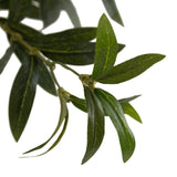 Dense foliage and high-quality construction shape the branches and leaves of this faux fruitless olive tree, for a realistic look that's designed for easy living. Ships in a black plastic liner pot. For indoor use only Amethyst Home provides interior design, new home construction design consulting, vintage area rugs, and lighting in the Tampa metro area.