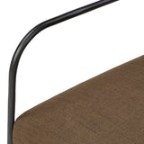 A dramatically slim frame of black hammered iron supports comfortable swivel seating upholstered in specialized performance fabric. Soft, easy to clean and free of PFAS, Crypton® performance fabric is specially engineered for protection against stains, moisture and odor Amethyst Home provides interior design, new home construction design consulting, vintage area rugs, and lighting in the Nashville metro area.