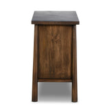 Featuring Freddie Brown Chest by Four Hands at Amethyst Home. Inspired by French antique design, this dresser stands on round tapered legs with a prominent overhang top. Made of mango wood with cast iron key ring pulls, three drawers make it a versatile choice as a dresser or nightstand.
Overall Dimensions: 20.0" L x 40.0 " W x 34.0" H
Collection: MayaCo. Amethyst Home provides interior design, new home construction design consulting, vintage area rugs, and lighting in the Laguna Beach metro area.