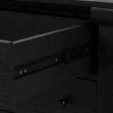 Featuring Gardendale Stained Black Oak Veneer Small Kitchen Island by Four Hands at Amethyst Home. Transform your kitchen with the Gardendale Stained Black Oak Veneer Small Kitchen Island. This elegant island adds both style and functionality to your space. With plenty of storage and workspace, it's the perfect addition for any culinary expert. 
Overall Dime. Amethyst Home provides interior design, new home construction design consulting, vintage area rugs, and lighting in the Portland metro area.