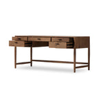 Featuring Glenview Weathered Oak Veneer Desk by Four Hands at Amethyst Home. Traditional, reimagined. Made from rustic weathered oak, this desk brings generous storage space to the office. Simple hardware is finished in an aged bronze.Overall Dimensions: 67.50"w x 27.50"d x 31.00"hWeight : 148.37 lbsMaterials: Thick Oak Veneer, Solid Oak. Amethyst Home provides interior design, new home construction design consulting, vintage area rugs, and lighting in the Tampa metro area.