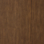 Made from brown-finished ash with leather-wrapped hardware, wide scale and sculptural details reflect the Brazilian midcentury inspiration behind this dual-drawer nightstand Amethyst Home provides interior design, new home construction design consulting, vintage area rugs, and lighting in the Newport Beach metro area.