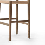 Featuring Hamlin Double Twisted Paper Cord Bar Stool by Four Hands at Amethyst Home. The Hamlin Double Twisted Paper Cord Bar Stool is expertly crafted with durable, high-quality materials. Its unique cord design provides both style and support, making it the perfect addition to any space. With its sturdy construction, this stool offers long-lasting use for . Amethyst Home provides interior design, new home construction design consulting, vintage area rugs, and lighting in the Portland metro area.