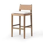 Featuring Hamlin Dover Crescent Bar Stool With Cushion by Four Hands at Amethyst Home. The Hamlin Dover Crescent Bar Stool With Cushion is a stylish and comfortable seating option for your home. The cushion provides extra support and the sleek design adds a touch of elegance to any room. Made with high-quality materials for durability.
Overall Dimensions:. Amethyst Home provides interior design, new home construction design consulting, vintage area rugs, and lighting in the Los Angeles metro area.