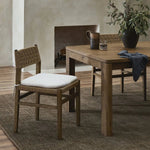 Featuring Hamlin Dover Crescent Dining Chair With Cushion by Four Hands at Amethyst Home. Introducing the Hamlin Dover Crescent Dining Chair with Cushion, the perfect addition to any dining room. The chair boasts a comfortable cushion for added support and is expertly crafted for long-lasting durability. Enhance your dining experience with this elegant and . Amethyst Home provides interior design, new home construction design consulting, vintage area rugs, and lighting in the Calabasas metro area.